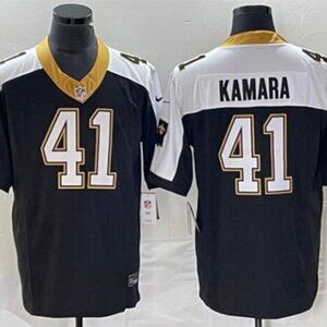 New Orleans Saints Alvin Kamara Black White Vapor F.U.S.E. Limited Jersey